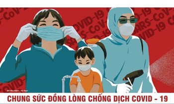 Tranh cổ động phòng, chống dịch COVID-19