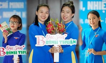 Sắc màu thanh niên trong tà áo dài duyên dáng tại Đại hội Đoàn TNCS Hồ Chí Minh tỉnh Bình Thuận