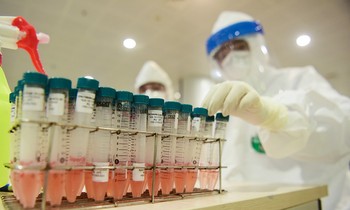 Điểm test nhanh tại Công viên Bách Thảo, quận Ba Đình