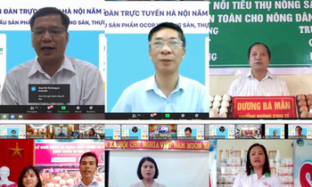 Các doanh nghiệp thực hiện livestream bán nông sản