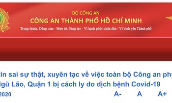 Sự thật thông tin Công an phường Phạm Ngũ Lão bị cách ly do nhiễm Covid-19