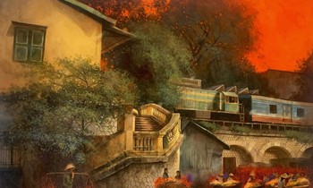 Xao xuyến với bộ tranh về Hà Nội của chàng họa sĩ trẻ Sài Gòn