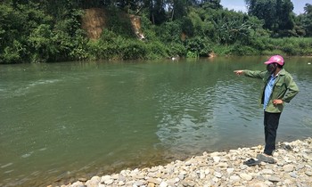 Khu vực sông Tiêm chảy qua xã Phú Gia, nơi xảy ra vụ đuối nước thương tâm