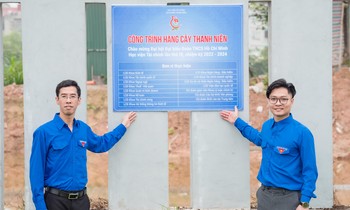 Lễ gắn biển công trình Thanh niên Học viện Tài chính - Xung kích và sáng tạo
