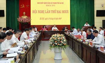 Hội nghị lần thứ 20 Ban Chấp hành Đảng bộ Hà Nội khóa XVI 