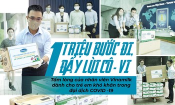 'Triệu bước đi, đẩy lùi cô-vi' - Tấm lòng của nhân viên Vinamilk dành cho trẻ em khó khăn