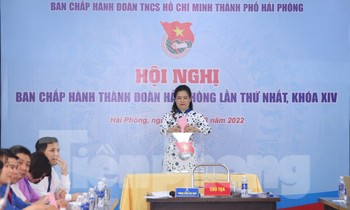 Cận cảnh hội nghị bầu cán bộ chủ chốt Thành Đoàn Hải Phòng nhiệm kỳ 2022-2027