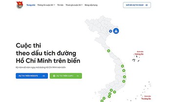 Giao diện khởi động của website http://doantaukhongso.vn.