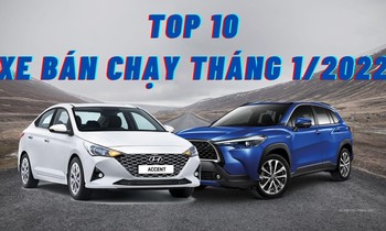 Top 10 ô tô ăn khách nhất tháng 1 tại Việt Nam