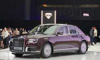 Aurus Senat, mẫu xe siêu sang Nga mới ra mắt tại Moscow Motor Show. Ảnh: Autocar