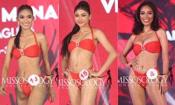 Dàn thí sinh 'Hoa hậu bikini Philippines' lộ nhiều khuyết điểm khi trình diễn áo tắm