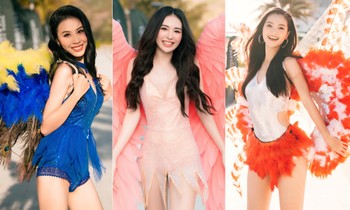 Thí sinh Miss World Vietnam 2022 mặc đồ carnival nóng bỏng, diễu hành trên đường phố Quy Nhơn 