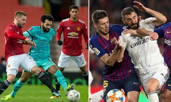 Lịch trực tiếp bóng đá châu Âu cuối tuần: Đại chiến MU vs Liverpool, Barca vs Real