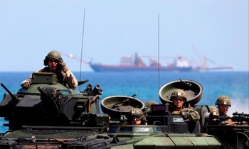 Lính Mỹ tham gia một đợt diễn tập ở Philippines. Ảnh: Reuters