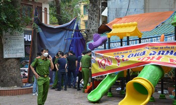 Hình ảnh khám nghiệm hiện trường vụ cháy nhà làm 5 người chết ở Hà Nội