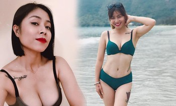 BTV Hoàng Linh lại tung ảnh bikini 'đốt mắt' người nhìn