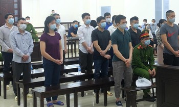 Các bị cáo trong vụ án