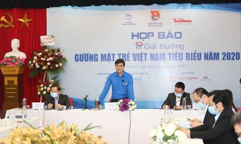 Anh Bùi Quang Huy, Ủy viên dự khuyết T.Ư Đảng, Bí thư Thường trực T.Ư Đoàn phát biểu tại cuộc họp báo ngày 22/2ẢNH: NHƯ Ý