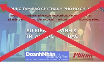 Giả mạo Trung tâm báo chí TPHCM để… kêu gọi tài trợ