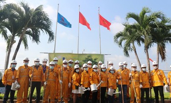 Buổi ra quân Ngày hội trồng cây tại Trạm Phân phối khí Bà Rịa