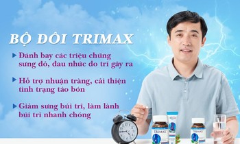Bộ đôi Trimax kết hợp trong uống ngoài thoa giúp cải thiện các triệu chứng của trĩ