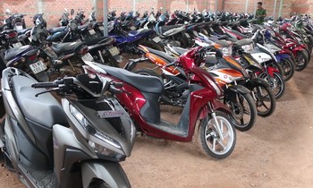Truy tìm chủ nhân 245 xe mô tô cầm cố không chính chủ tại Bình Phước