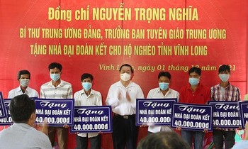 Trưởng ban Tuyên giáo Trung ương làm việc tại Vĩnh Long