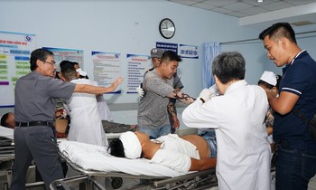 Tình huống diễn tập chống hành hung nhân viên y tế tại Bệnh viện Nhân Dân Gia Định