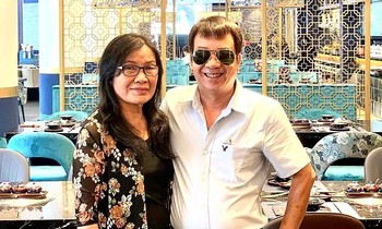 Nhà thơ Đinh Thị Thu Vân và nhà thơ Trương Nam Hương