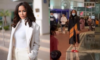 H'Hen Niê hóa "Hoa hậu hài" ở Dubai nhưng netizen chỉ quan tâm đôi dép tổ ong huyền thoại