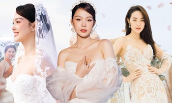 Minh Hằng diện váy cưới của thương hiệu được sao Hollywood ưa thích, bộ đắt nhất gần 400 triệu đồng