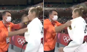 Vì sao nữ VĐV judo người Đức ở Olympic Tokyo bị HLV tát 2 cái nhưng mặt không biến sắc?