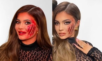 “Thánh chỉnh ảnh” Kylie Jenner lại bị chê vì hóa trang Halloween xong vẫn ra tay sửa tiếp