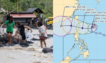 Vừa hạ cảnh báo bão vì Goni đi qua, Philippines lại sắp nâng cảnh báo khi Siony tiến vào