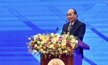 Thủ tướng Nguyễn Xuân Phúc phát biểu tại Hội nghị - Ảnh: VGP/Quang Hiếu