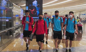 Những hình ảnh đầu tiên của U23 Việt Nam tại UAE