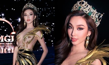 Thiết kế táo bạo gây "thót tim" của Hoa hậu Thùy Tiên ở Chung kết Miss Grand Thailand 2022