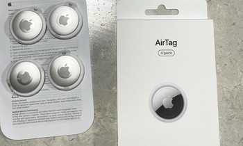 "Đập hộp" 4 chiếc Apple AirTag được giao sớm, mời các bạn xem ảnh và clip cận cảnh