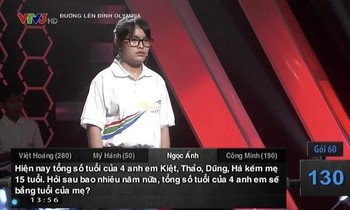 Loạt câu hỏi thuộc lĩnh vực Toán học tưởng chừng dễ nhưng thí sinh Olympia lại trả lời sai