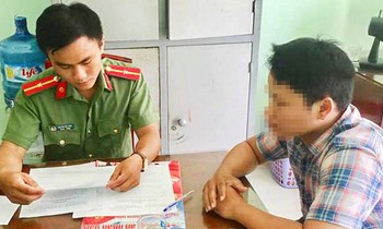 Trần Minh D. làm việc với cơ quan công an.