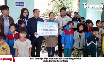 BTC cuộc thi Hoa hậu Việt Nam hỗ trợ trường học ở Nam Trà My
