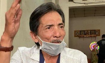 Chỉ trong thời gian ngắn, nghệ sĩ Thương Tín lại gầy gò, tiều tụy đến mức khó tin