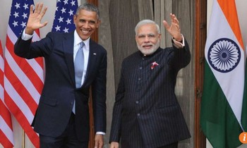 Bộ vest đắt giá Thủ tướng Ấn Độ Narendra Modi từng mặc khi đón tiếp Tổng thống Mỹ Barack Obama.