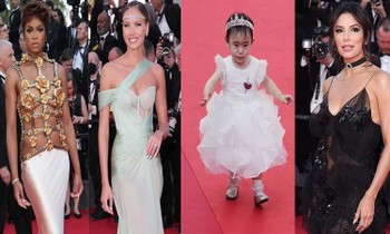 Thảm đỏ Cannes 2022: Loạt mỹ nhân chưng diện, sao nhí đội vương miện thành tâm điểm