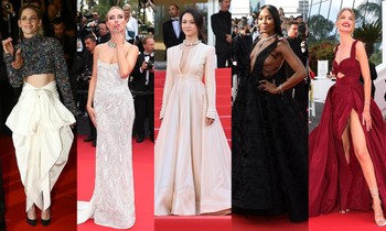 Cannes ngày 7: Naomi Campbell phô gần hết vòng một, Thang Duy mặc xẻ ngực sâu táo bạo