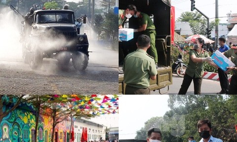 Những hình ảnh ấn tượng bên trong khu bị phong tỏa ở Bình Dương