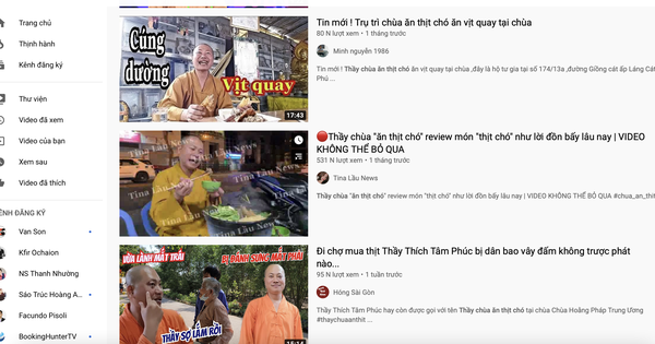 Quay nội dung 'thầy chùa ăn thịt chó', nhiều YouTuber bị công an mời lên làm việc