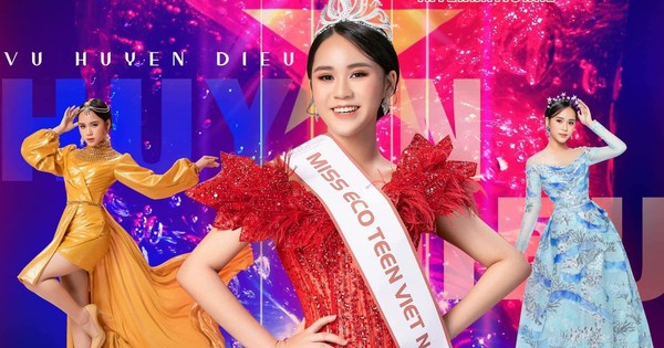 Đại diện Việt Nam 14 tuổi Vũ Huyền Diệu đăng quang Miss Eco Teen International