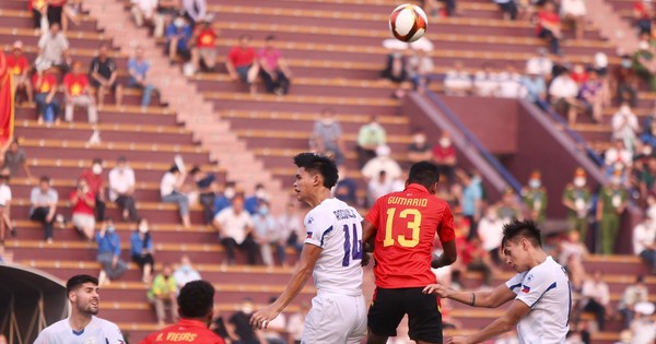 thumbnail - U23 Philippines nhẹ nhàng hạ 'mỏ điểm' Timor Leste