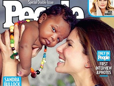 Sandra Bullock khoe con nuôi trên People